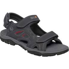 Men - Polyurethane Sandals Regatta Holcombe Vent - Ash Grey/Rio Red