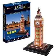 CubicFun 3D-Puzzels CubicFun 3D Puzzel Big Ben LED