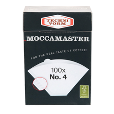 Moccamaster Accessori per macchine da caffè Moccamaster Kaffeefilter Weiß Nr. 4 100 Stück