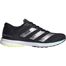 adidas Adizero Adios 5 Shoes - Black/Silver Metallic/Solar Yellow Female