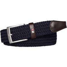 Tommy Hilfiger Riemen Tommy Hilfiger New Adan Riem Met Leren Details - Donkerblauw