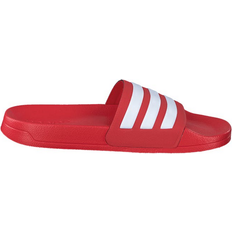 Herre - Røde Slippers Adidas Adilette Cloudfoam - Scarlet/Cloud White/Scarlet