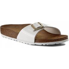 Birkenstock Textile Sandals Birkenstock Madrid Birko-Flor Patent - White