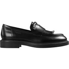 Vagabond Alex Slip On Loafer Flats - Mujer Negro Cuero Pulido