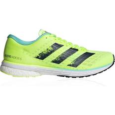 Boost Racket Sport Shoes Adidas Adizero Adios 5 W - Hi-Res Yellow/Crew Navy/Clear Aqua