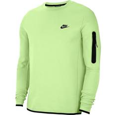 T-shirts Nike Tech Fleece Crew Men - Light Liquid Lime/Black