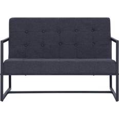 VidaXL Silbrig Sofas vidaXL 282162 Sofa 114cm Zweisitzer