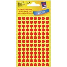 Rot Etiketten Avery Bright Red Dot Stickers