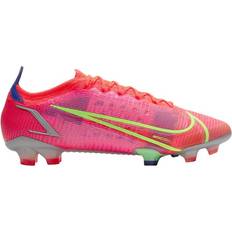 Multicolored Soccer Shoes Nike Mercurial Vapor 14 Elite FG - Bright Crimson/Indigo Burst/White/Metallic Silver