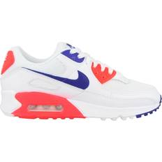 Nike Air Max 90 W - White/Flash Crimson/Racer Blue