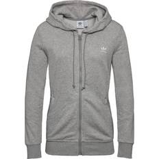adidas Trefoil Essentials Zip Hoodie - Medium Grey Heather