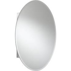 Silver Bathroom Mirror Cabinets Croydex Orwell (WC101569)