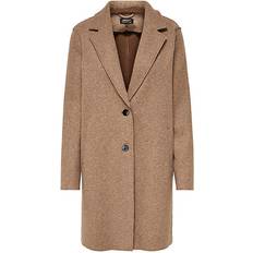 Only Solid Coat - Beige/Woodsmoke