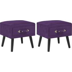 vidaXL 276383 Table de chevet 35x40cm 2pcs