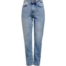 Donna Jeans Only Life Mom Jeans Rea7452 Denim Blu Chiaro