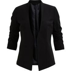 Vila Damen Jacketts Vila 3/4 Sleeved Formfitted Blazer - Black