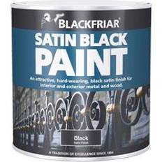 Blackfriar Satin Metal Paint, Wood Paint Black 0.125L