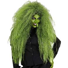 Grønn Lange parykker Widmann Witch Wig Green