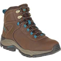 Merrell Bruin Schoenen Merrell Vego Mid Leather Wandelschoenen - Dark Earth/Britianny Blue