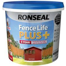 Ronseal Fence Life Plus Pintura para Madera Rojo 5L