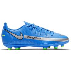 Nike Fotballsko Nike Phantom GT Club MG GS - Photo Blue/Rage Green/Metallic Silver