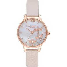 Roséguld Armbandsur Olivia Burton Dancing Dragonfly (OB16GB01)