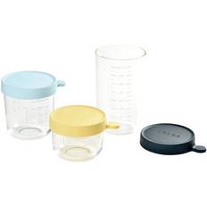 Glass milk bottle Beaba Glass Weaning Storage Jars