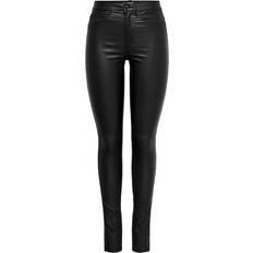 Only Pantalon Skinny Fit Noir en Viscose Queen