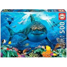 Klassiska pussel Educa Great White Shark 500 Bitar