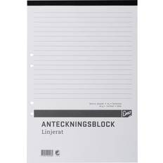 Billiga Anteckningsblock Nordic Notepad A4 100 Bl Line Hole Perf