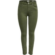 Dame - Grønne Jeans Only Blush Ankle Skinny Fit Jeans - Green/Kalamata