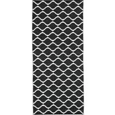 Plastmatta 70 x 250 Horredsmattan Wave Svart, Vit 70x250cm