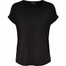 Damen - Elastan/Lycra/Spandex T-Shirts Only Loose T-shirt - Black/Black