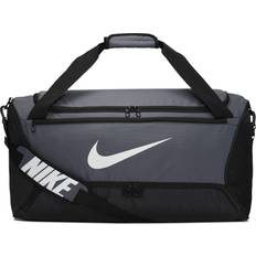 Nike brasilia sportstaske Nike Brasilia M - Flint Grey/Black/White