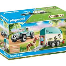 Playmobil häst Playmobil Car with Pony Trailer 70511