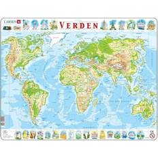 World map brikker Larsen World Map 80 Pieces