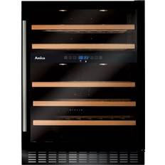 Steel & Glass Wine Coolers Amica AWC601BL Black