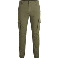 Hombre - Verde Pantalones Jack & Jones Paul Flake AKM 542 Cargo Pants - Green/Olive Night