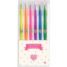 Multifarvet Gelepenne Djeco Lovely Paper Fantasy Pens 6-pack