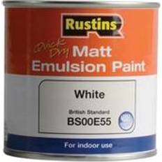 Ceiling Paints - White Rustins Quick Dry Matt Emulsion Wall Paint, Ceiling Paint White 0.25L