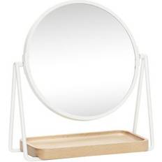 Naturfarvet Bordspejle Hübsch 210506 Table Mirror Bordspejl 21x25cm