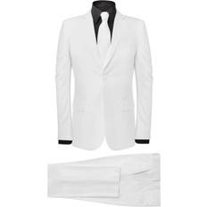 vidaXL Two-Piece Suit with Tie White