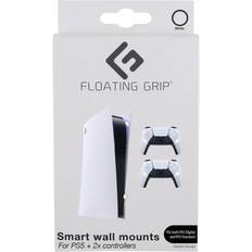 Floating Grip PS5 Console and Controllers Wall Mount - White