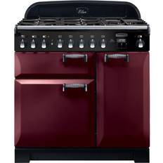 Rangemaster ELA90DFFCY/ Elan Deluxe 90cm Dual Fuel Cranberry Red