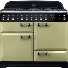 Green Cookers Rangemaster ELA110DFFOG/ Elan Deluxe 110cm Dual Fuel Green