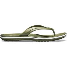 44 - Grün Flip-Flops Crocs Crocband Flip - Army Green/White