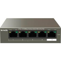 4 port poe Tenda TEF1105P-4-63W PoE Switch Ethernet 5-Port 10-100 MBPs