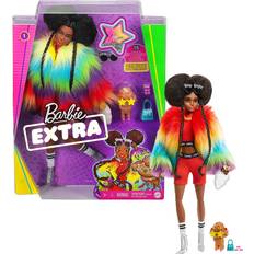 Speelgoed Mattel Mattel Extra Doll in Rainbow Coat with Pet Poodle