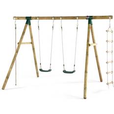 Plum Gibbon Wooden Garden Swing Set