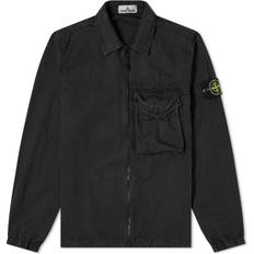 Bekleidung Stone Island Old Effect Zip Overshirt - V0129 Black